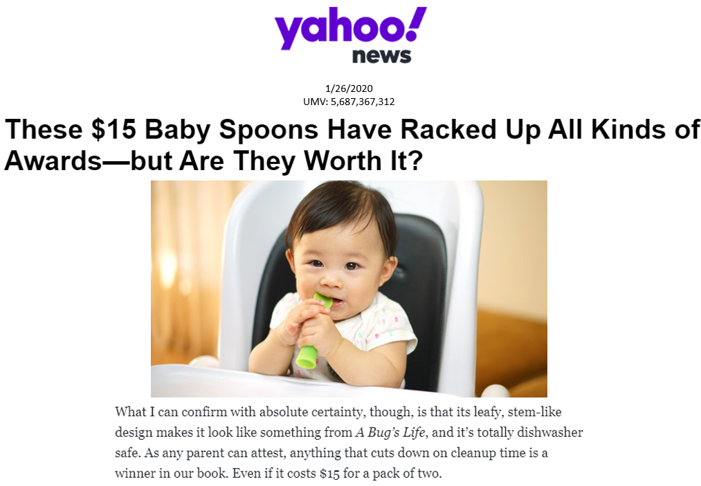 Yahoo News: These $15 Baby Spoons Have Racked Up All Kinds of Awards—but Are They Worth It?