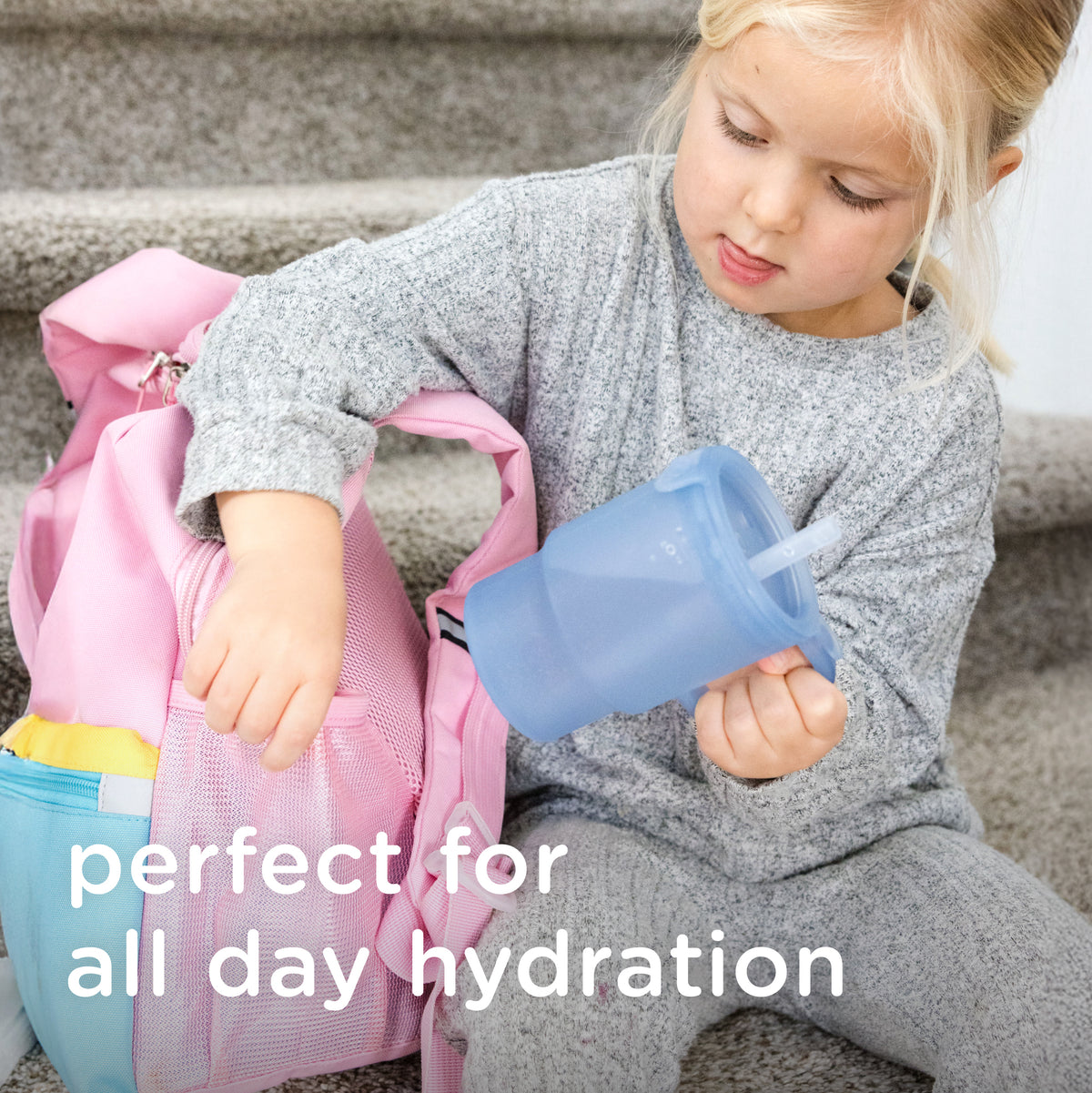 Silicone Tumbler with Lid + Straw 11oz - Olababy