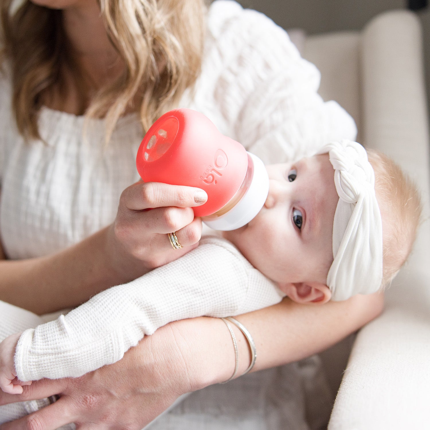 evenflo glass bottle silicone sleeve Olababy Silicone Sleeve for Avent Natural Glass Bottles (8 oz, Pink)