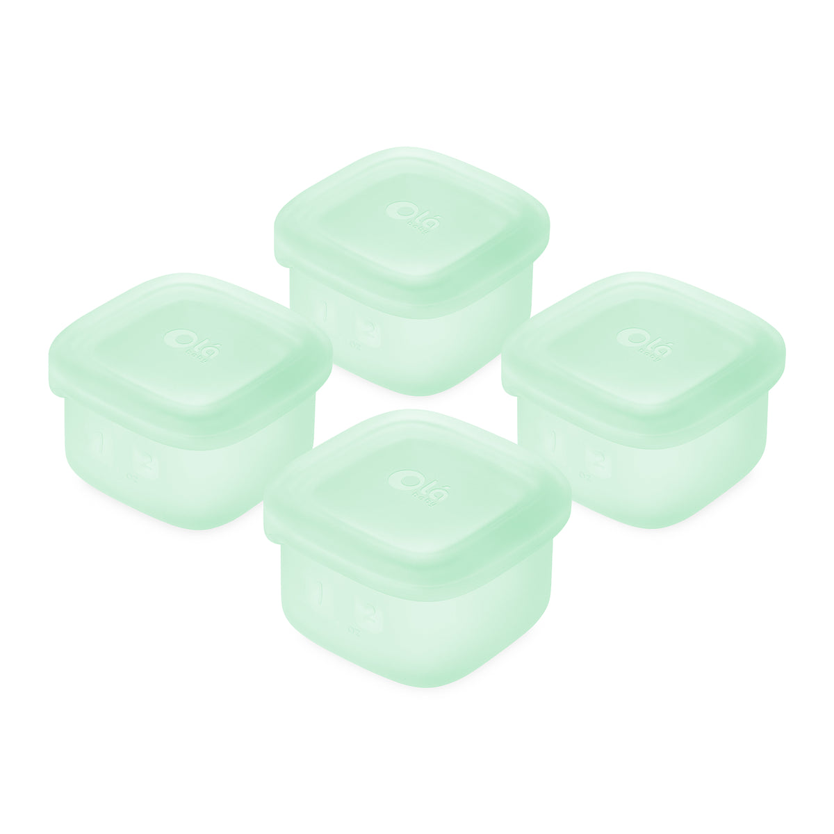 Baby Food Storage & Snack Silicone Container 4pk - Olababy