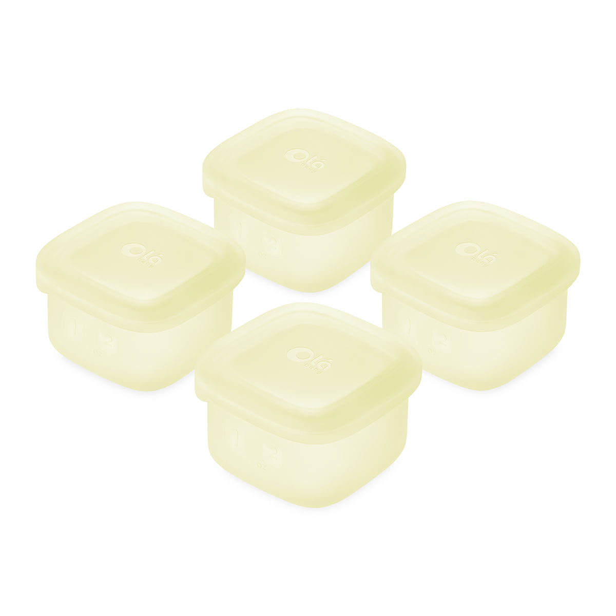 Baby Food Storage & Snack Silicone Container 4pk - Olababy