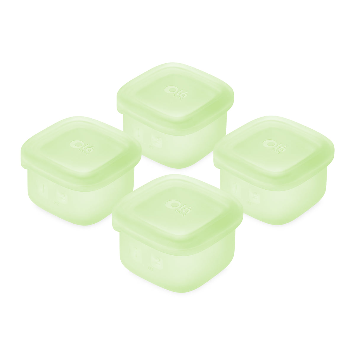 Baby Food Storage & Snack Silicone Container 4pk - Olababy