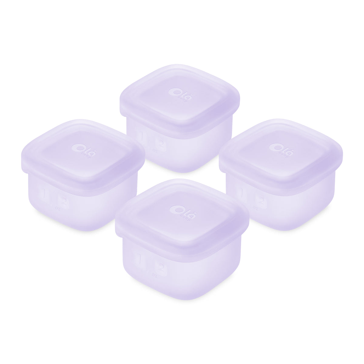 Baby Food Storage & Snack Silicone Container 4pk - Olababy