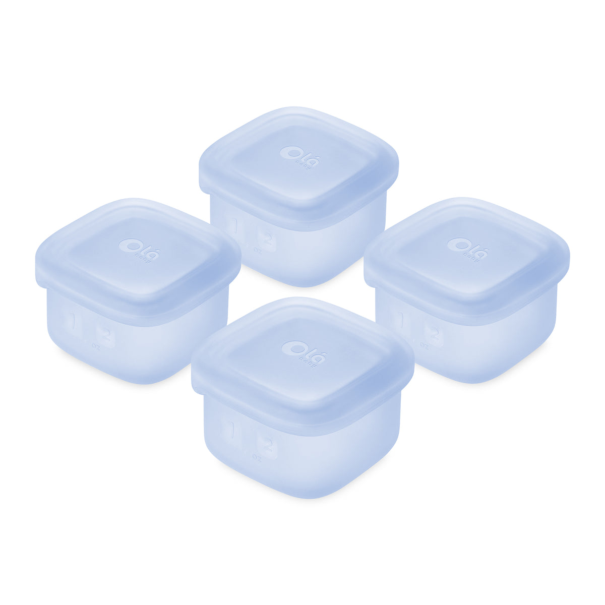 Baby Food Storage & Snack Silicone Container 4pk - Olababy