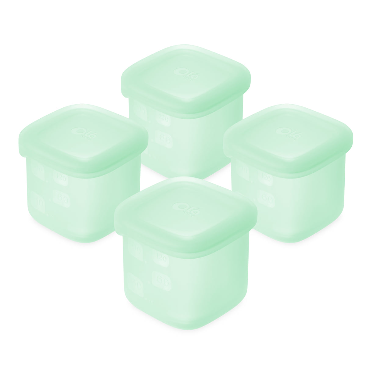 Baby Food Storage & Snack Silicone Container 4pk - Olababy