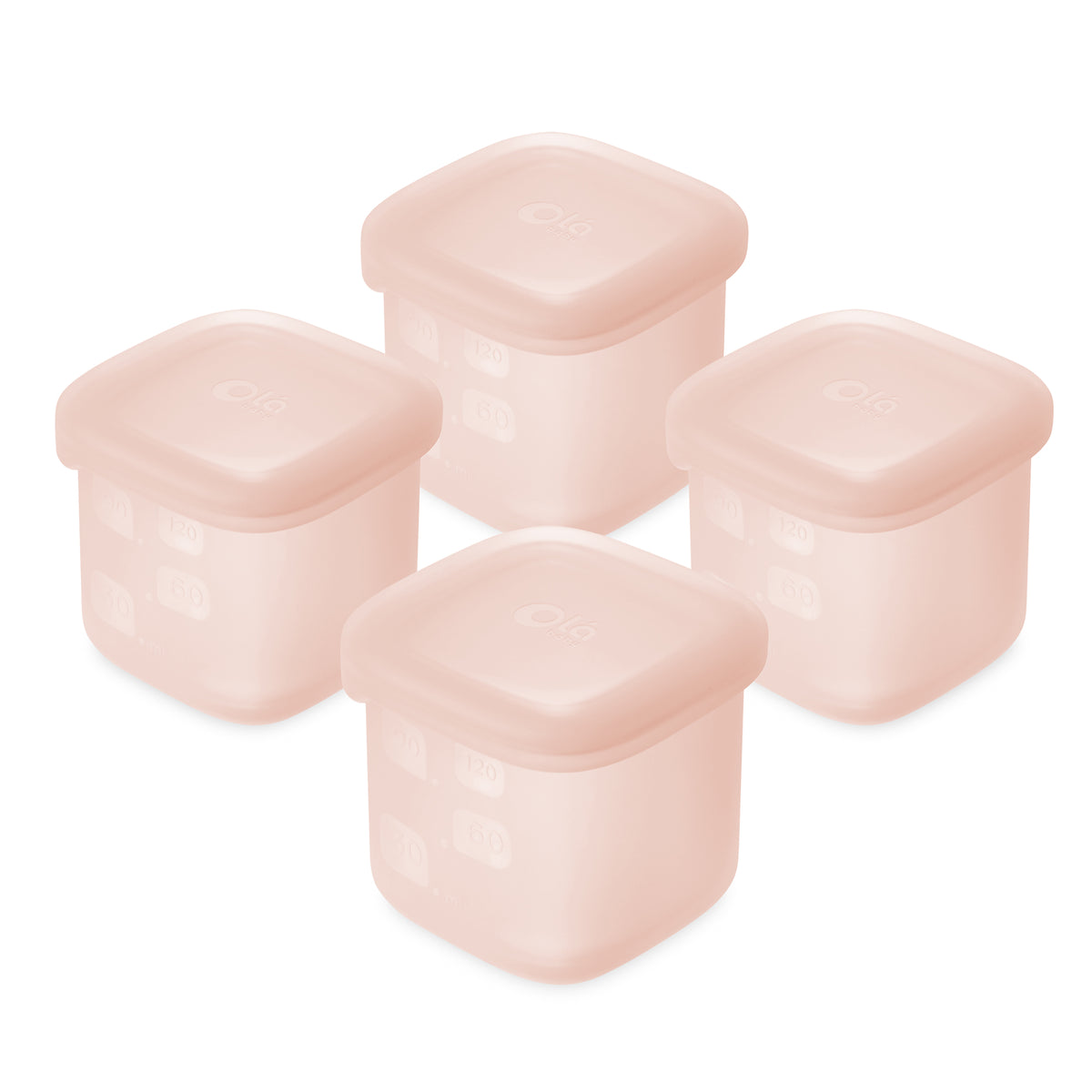 Baby Food Storage & Snack Silicone Container 4pk - Olababy