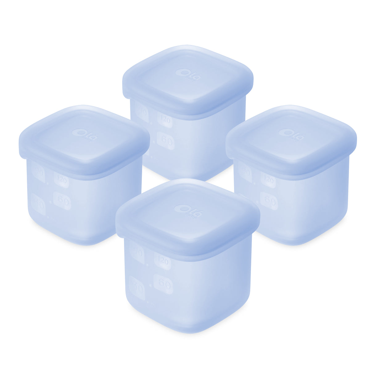 Baby Food Storage & Snack Silicone Container 4pk - Olababy