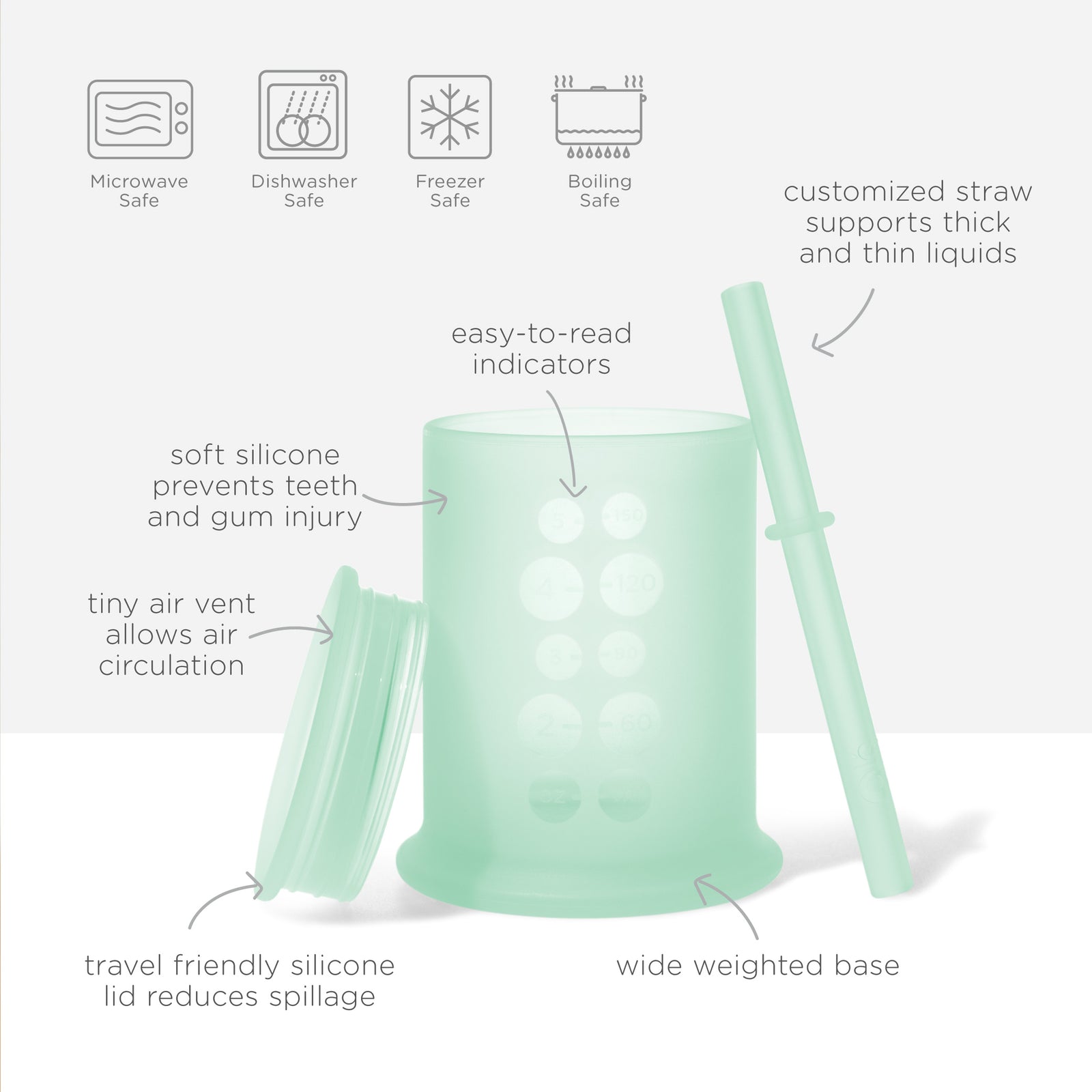 Training Cup with Lid + Straw 5oz - Olababy