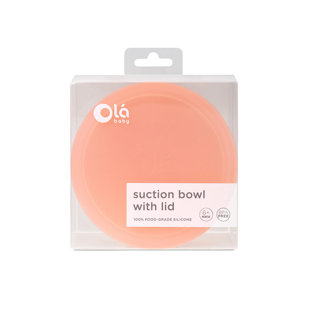 Silicone Suction Bowl with Lid - Olababy