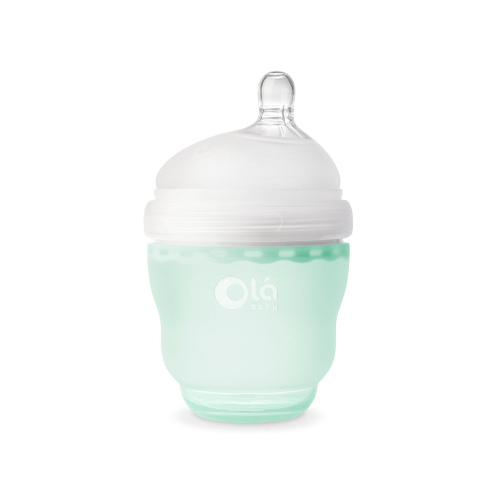 4oz & 8oz BPA-free silicone baby bottles for Newborns