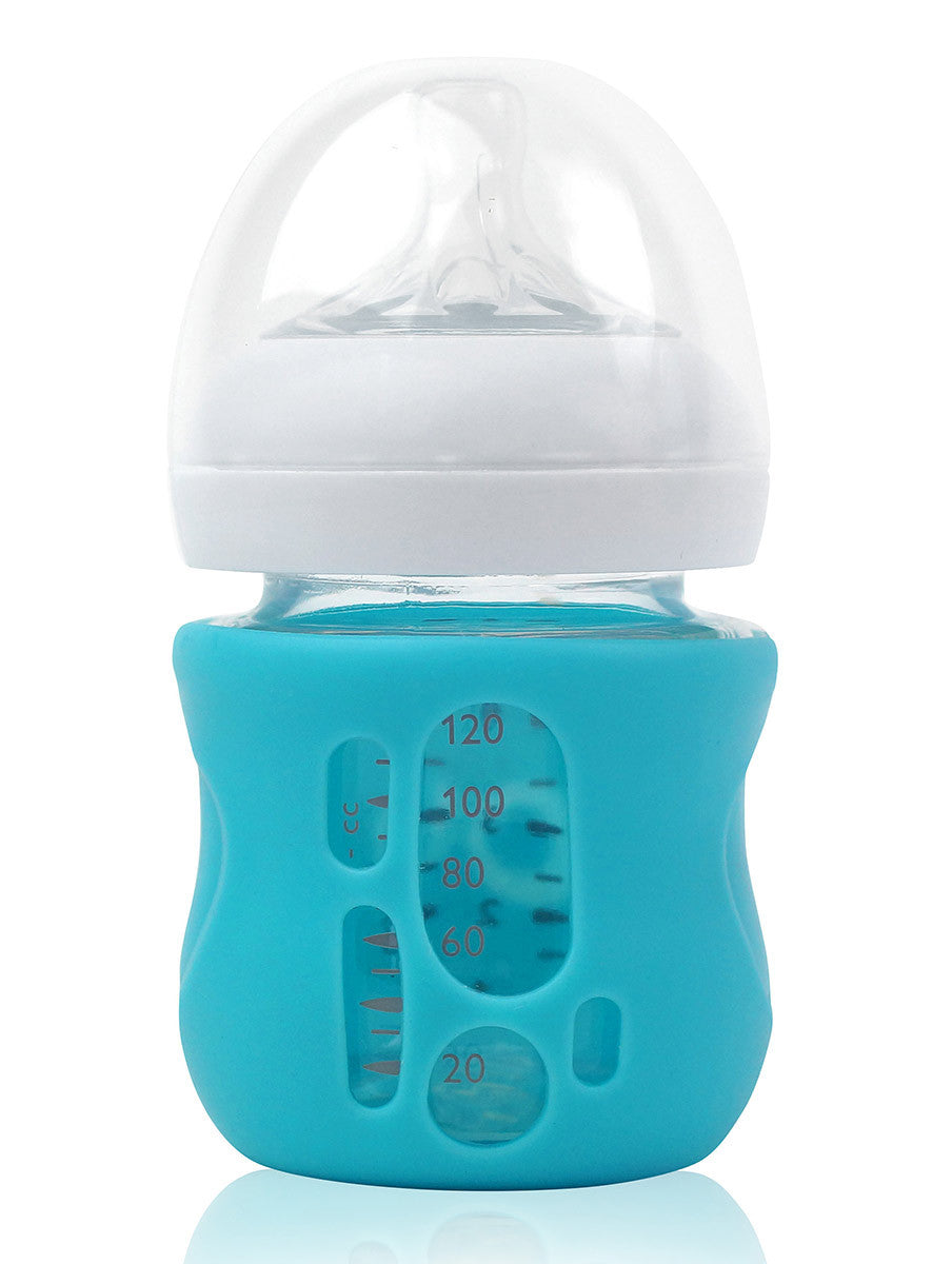 evenflo glass bottle silicone sleeve Olababy Silicone Sleeve for Avent Natural Glass Bottles (8 oz, Pink)