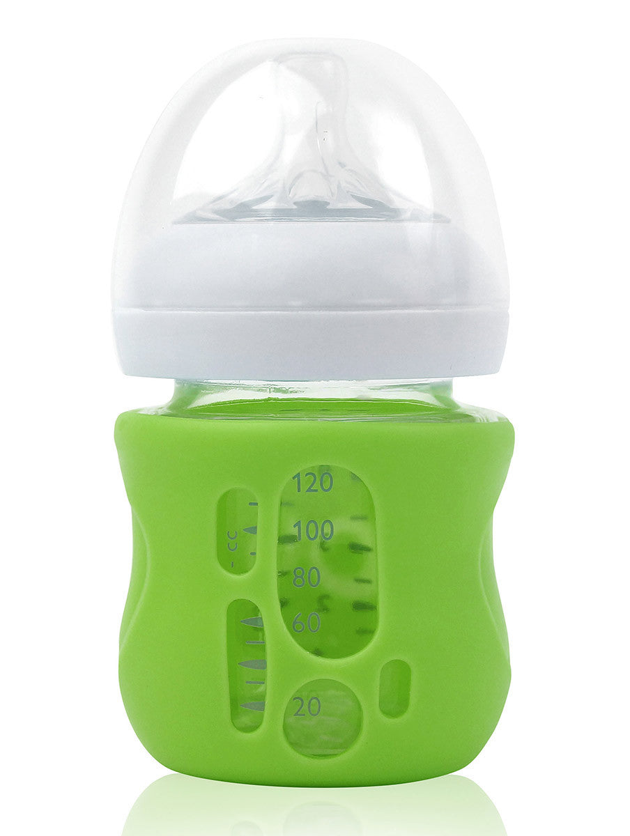 evenflo silicone bottle sleeve Olababy Silicone Sleeve for Avent Natural Glass Bottles (8 oz, Pink)