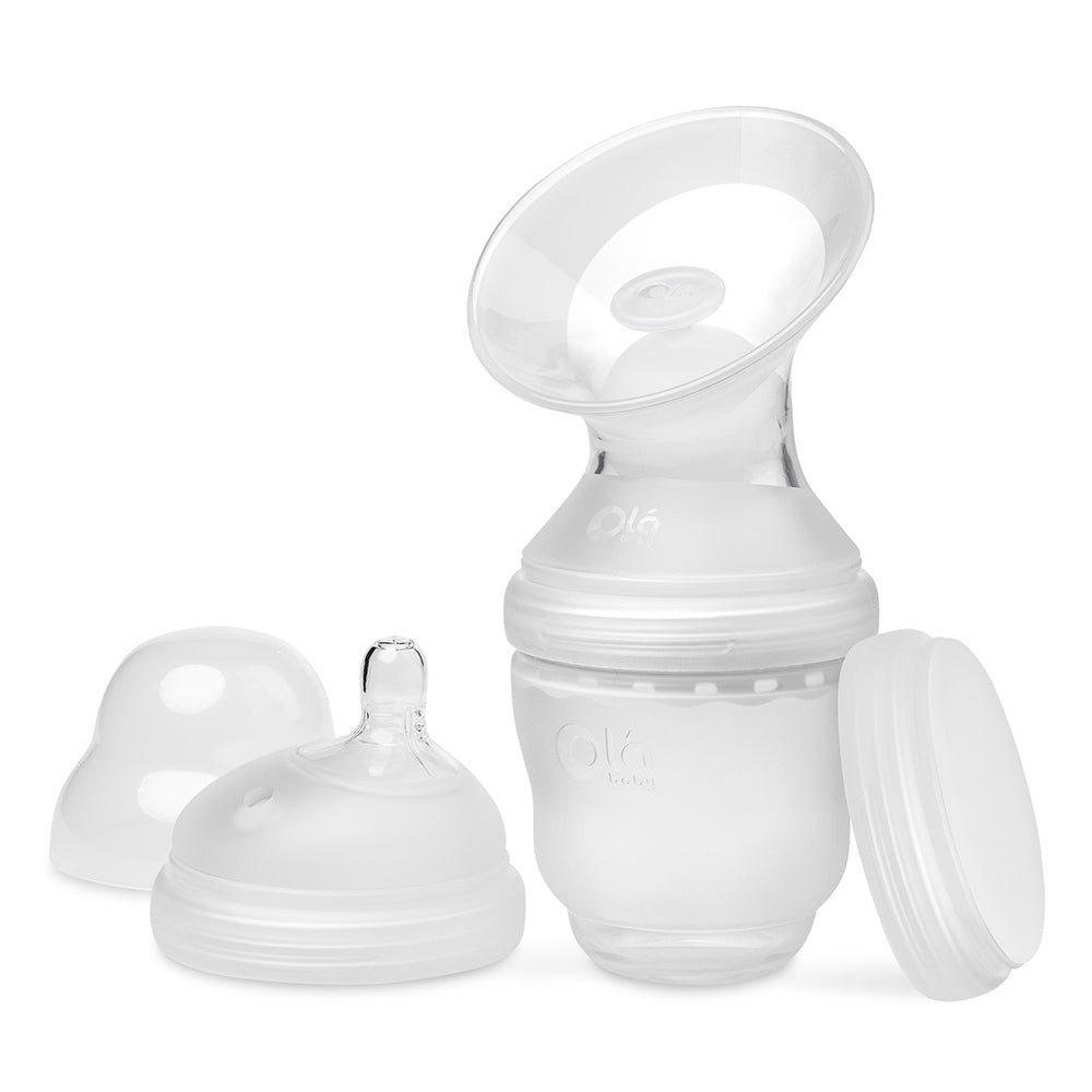 Manual Breast Pump + GentleBottle Set with Stopper + Storage Lid - Olababy