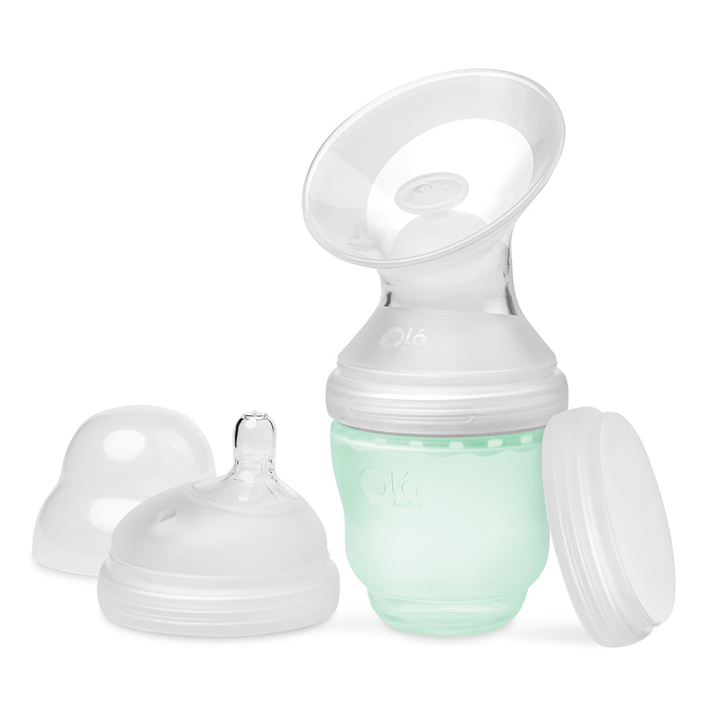 Manual Breast Pump + GentleBottle Set with Stopper + Storage Lid - Olababy