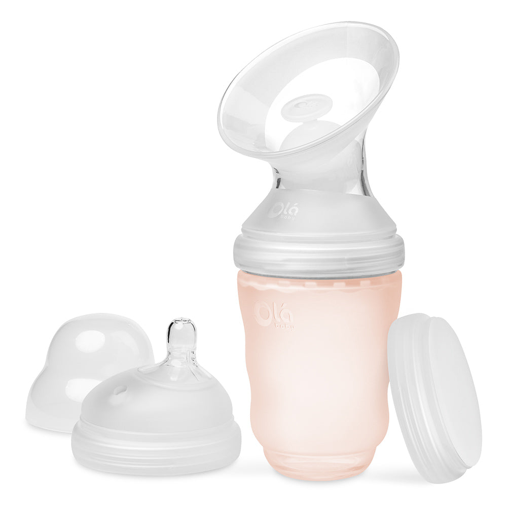 Manual Breast Pump + GentleBottle Set with Stopper + Storage Lid - Olababy