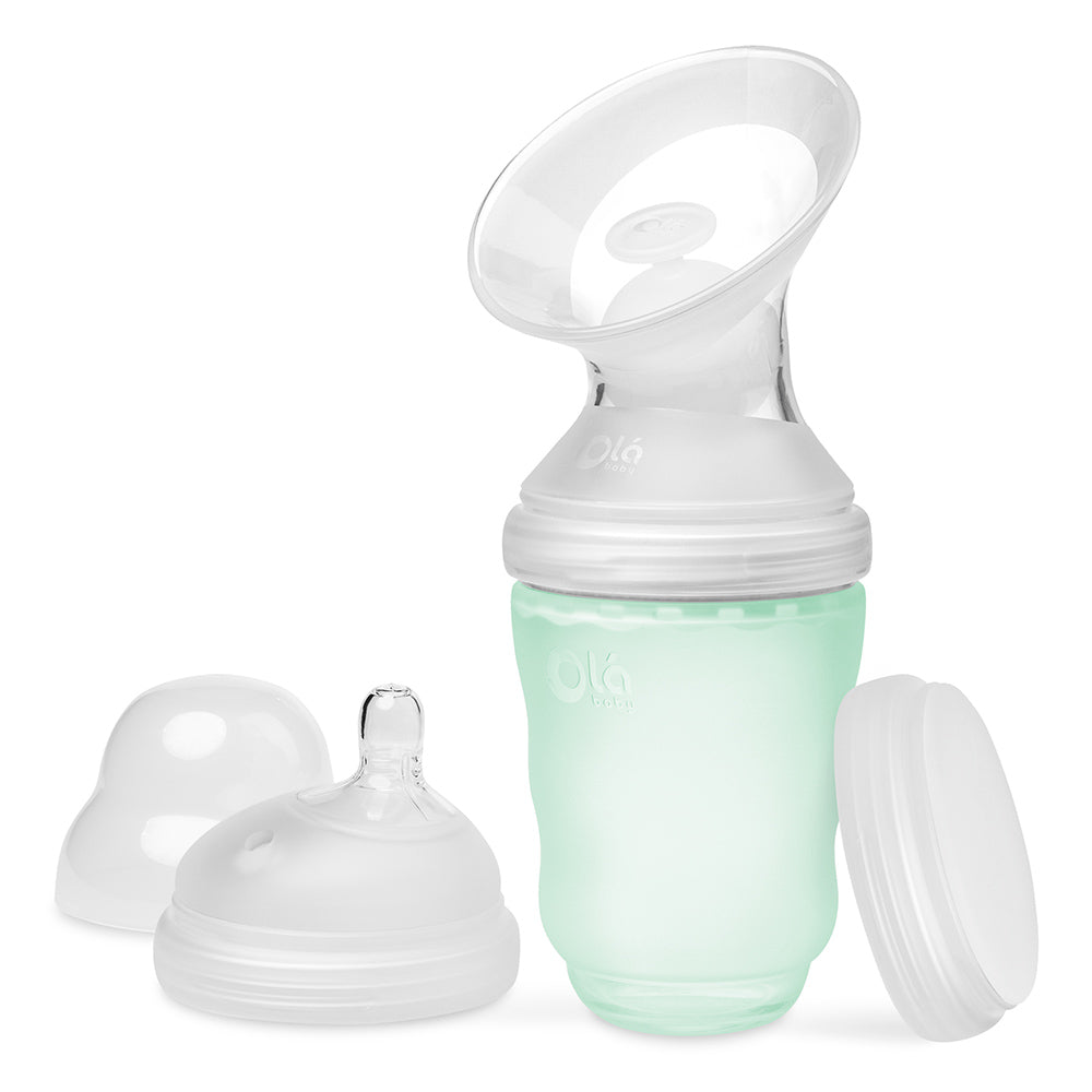 Manual Breast Pump + GentleBottle Set with Stopper + Storage Lid - Olababy