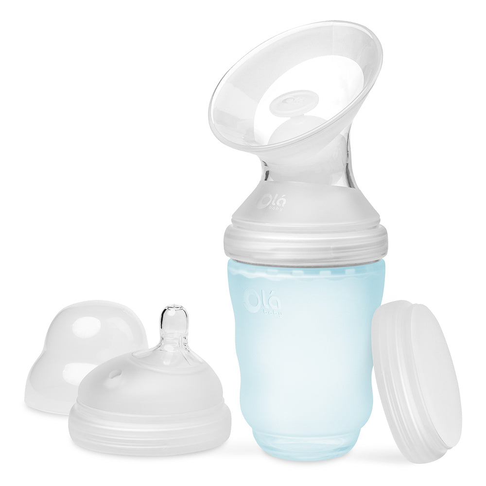 Manual Breast Pump + GentleBottle Set with Stopper + Storage Lid - Olababy