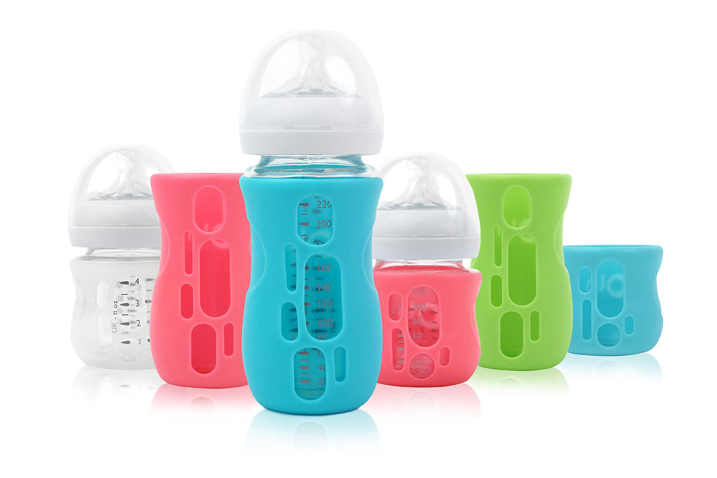 Kanudle Glass Baby Bottle Sleeve Covers for 8 oz Philips Avent | Adjustable  Sleeves | Heat and Cold Retention | Neoprene - Panda, Koala, Monkey | Non