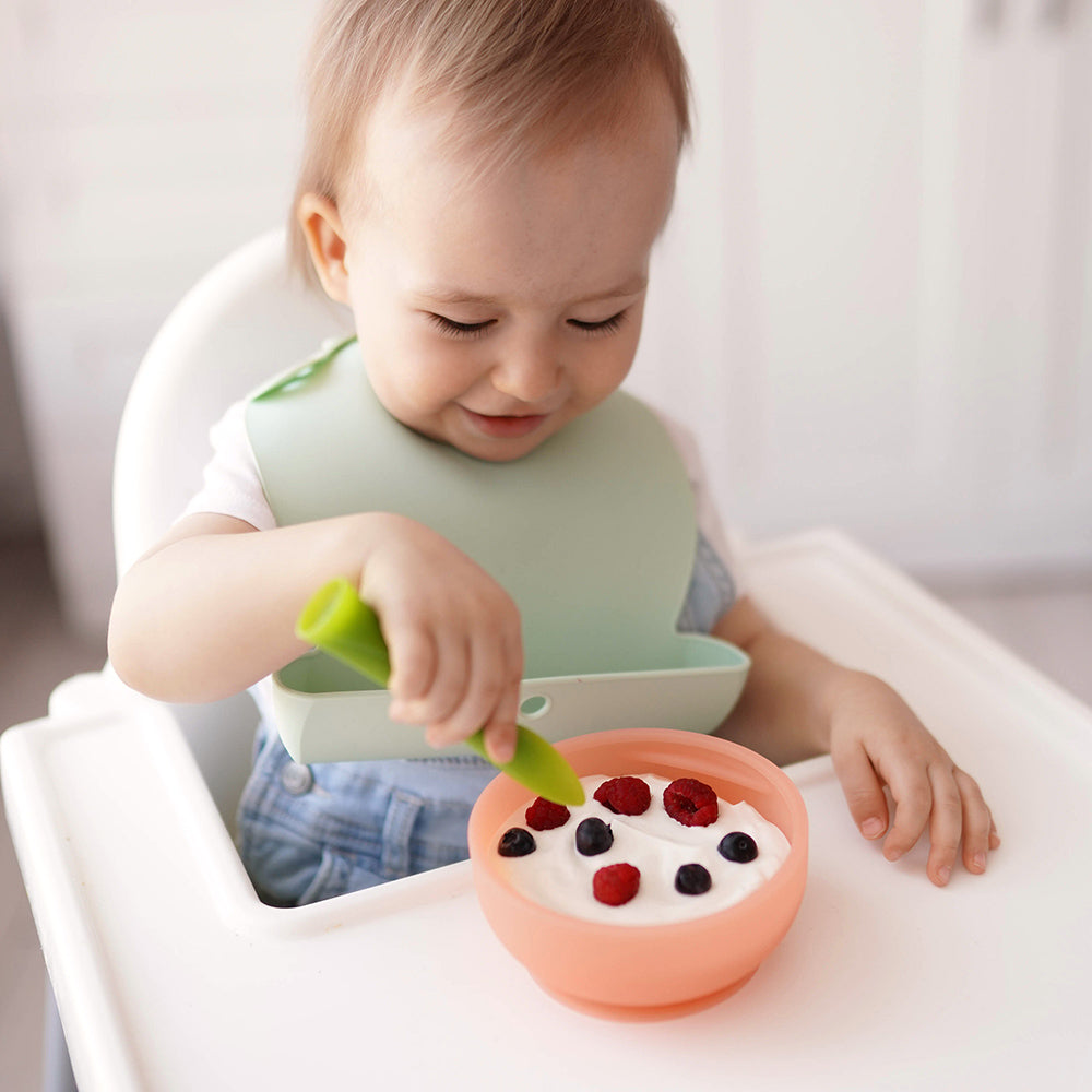 Silicone Suction Bowl with Lid - Olababy